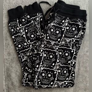 Spongebob B&W Graphic Joggers 🫧